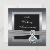 Uitnodiging voor het 25e zilveren huwelijksjubileu (Voorkant)