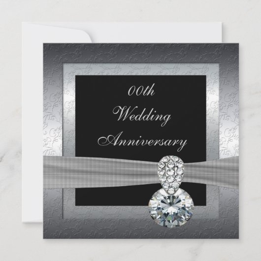 Uitnodiging voor het 25e zilveren huwelijksjubileu (Voorkant)