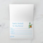 Uitnodiging voor het 2e verjaardagsfeest - Dinosau (Binnen)