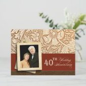 Uitnodiging voor het 40-jarig jubileum (Staand voorkant)