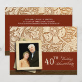 Uitnodiging voor het 40-jarig jubileum (Voorkant / Achterkant)