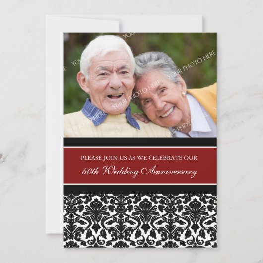 Uitnodiging voor het 50-jarig jubileumfeest van Re (Voorkant)