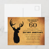 Uitnodiging voor het 60e verjaardagsfeest van Old  (Voorkant / Achterkant)