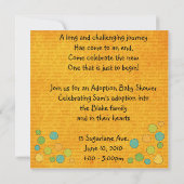 uitnodiging voor het aannemen van douche (Achterkant)