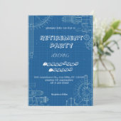 Uitnodiging voor het afscheidsfeest van de ingenie (Staand voorkant)