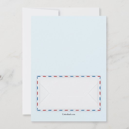 Uitnodiging voor het afscheidsfeest van US Mail (Achterkant)