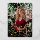 Uitnodiging voor het Afstuderen van het afgeronde  (Voorkant)