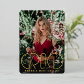 Uitnodiging voor het Afstuderen van het afgeronde  (Staand Voorkant)