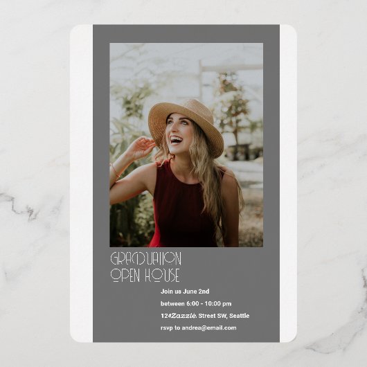 Uitnodiging voor het Afstuderen van het afgeronde  (Achterkant)