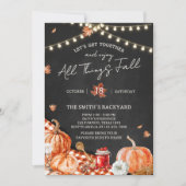 Uitnodiging voor het 'All Things Fall'-feest (Voorkant)