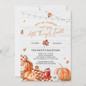 Uitnodiging voor het All Things Fall Festival Fees (Voorkant)