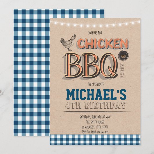 Uitnodiging voor het avondeten en het avondeten (Voorkant / Achterkant)