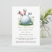 Uitnodiging voor het Baby shower (Staand voorkant)