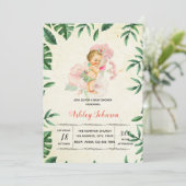  uitnodiging voor het baby shower Hawaïti (Staand voorkant)