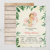  uitnodiging voor het baby shower Hawaïti (Voorkant / Achterkant)