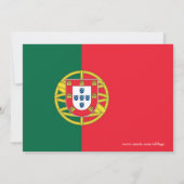 Uitnodiging voor het baby shower met de vlag van P (Achterkant)