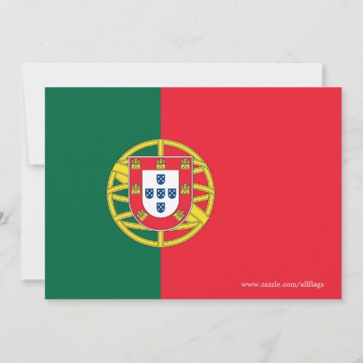 Uitnodiging voor het baby shower met de vlag van P (Achterkant)