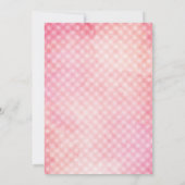 uitnodiging voor het baby shower van aardbeien (Achterkant)