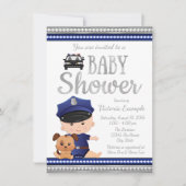 Uitnodiging voor het Baby shower van de Schattigee (Voorkant)