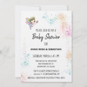*~* Uitnodiging voor het babyshower van de regenbo (Achterkant)