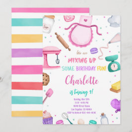 Uitnodiging voor het bakken van cake