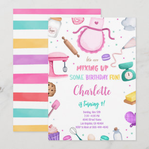 Uitnodiging voor het bakken van cake