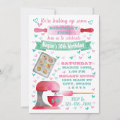 Uitnodiging voor het bakken van verjaardagen (Voorkant)