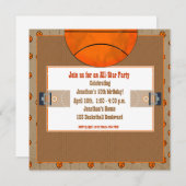 Uitnodiging voor het Basketball Court (Voorkant / Achterkant)