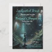 Uitnodiging voor het Betoverde Bos (Voorkant)