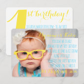 uitnodiging voor het Birthday-gedicht (Voorkant / Achterkant)