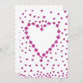 Uitnodiging voor het bloemblaadje (Voorkant / Achterkant)