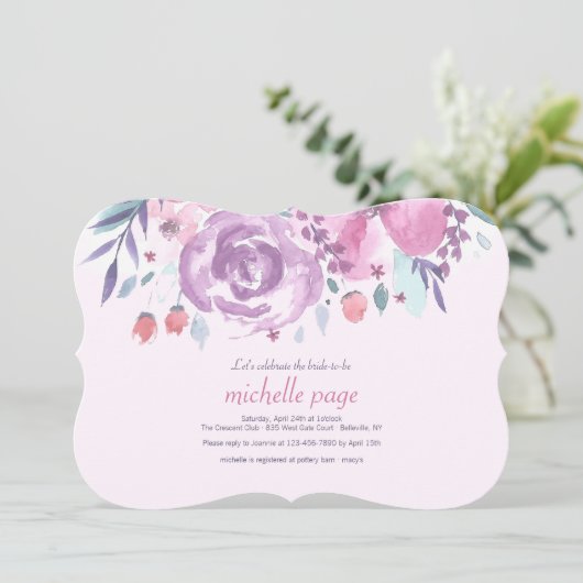 Uitnodiging voor het bloemenvierfeest (Staand voorkant)