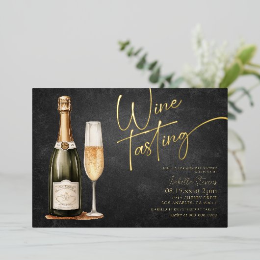 Uitnodiging voor het branden van koffie uit de wij (Staand Voorkant)