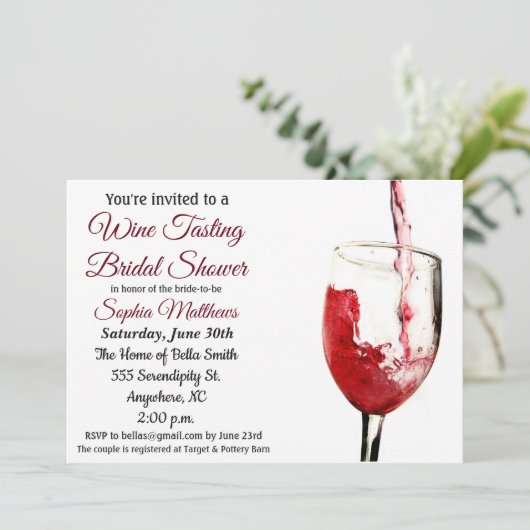 Uitnodiging voor het branden van koffie uit de wij (Staand voorkant)