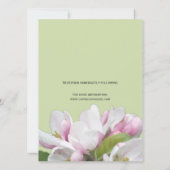 uitnodiging voor het bruiloft van appelbloemen (Achterkant)