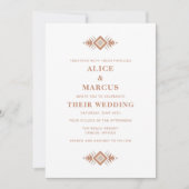 Uitnodiging voor het bruiloft van de Zuidwestelijk (Voorkant)