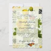 uitnodiging voor het bruiloft van rozen (Voorkant)