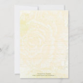  uitnodiging voor het bruiloft van rozen (Achterkant)