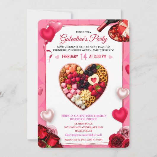 Uitnodiging voor het Charcuterie Board van Galenti (Voorkant)