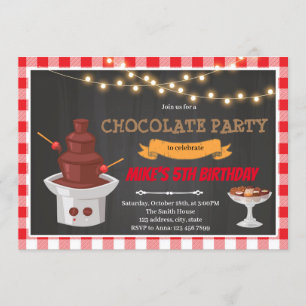 Uitnodiging voor het Chocolade-fontein