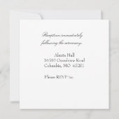 uitnodiging voor het dagelijks huwelijk (Achterkant)