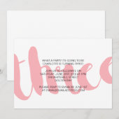 Uitnodiging voor het derde verjaardagsfeest van ee (Voorkant / Achterkant)