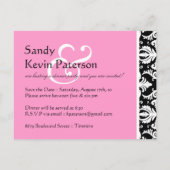 Uitnodiging voor het diner briefkaart (Achterkant)