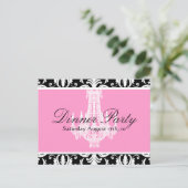 Uitnodiging voor het diner briefkaart (Staand voorkant)