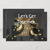 uitnodiging voor het diner van City Lights (Voorkant / Achterkant)