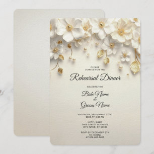 Uitnodiging voor het diner van de Ivory White Flor