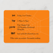 Uitnodiging voor het diner van de oranje spin Hall (Achterkant)