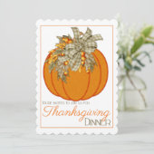 Uitnodiging voor het diner voor de Thanksgiving v (Staand voorkant)