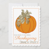 Uitnodiging voor het  diner voor de Thanksgiving v (Voorkant)