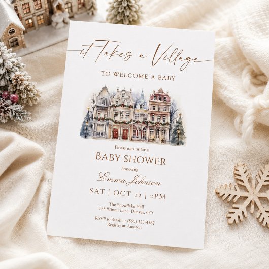 Uitnodiging voor “Het Dorp” Baby Shower